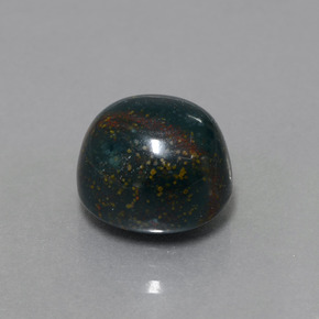 Eliotropio naturale verde da 10,68 ct, taglio ovale, opaco