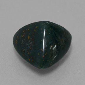 Pietra del sangue Verde multicolore naturale da 7.42 ct, Taglio trillion, Opaco