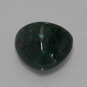 Eliotropio naturale verde da 7,65 ct, trillion, opaco