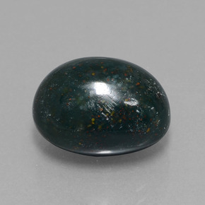 Eliotropio naturale verde da 11,08 ct, taglio ovale, opaco