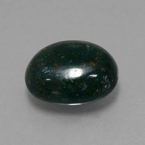 Eliotropio naturale verde da 5,82 ct, taglio ovale, opaco