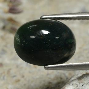 Pietra del sangue Verde multicolore naturale da 3.63 ct, Taglio ovale, Opaco