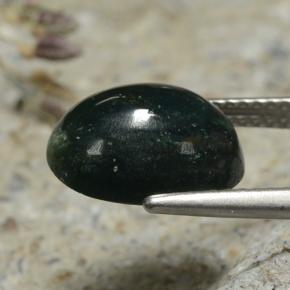 Pietra del sangue Verde multicolore naturale da 3.63 ct, Taglio ovale, Opaco