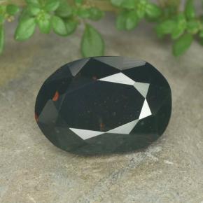 Eliotropio naturale verde da 6,53 ct, taglio ovale, opaco