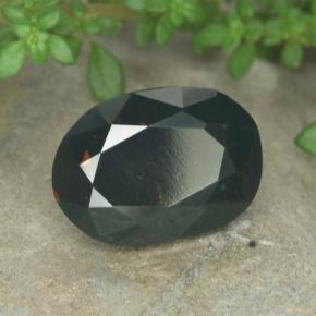 Eliotropio naturale verde da 6,53 ct, taglio ovale, opaco