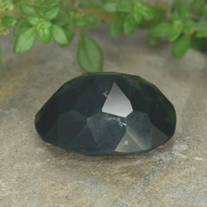 Eliotropio naturale verde da 6,53 ct, taglio ovale, opaco