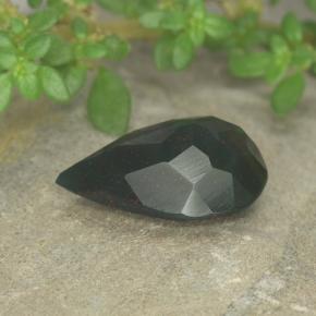 Eliotropio naturale verde da 2,44 ct, taglio a pera, opaco