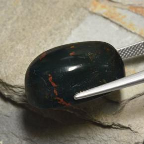 Eliotropio naturale verde da 25,89 ct, taglio ovale, opaco