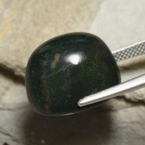 Pietra del sangue Verde foresta naturale da 23.38 ct, Taglio ovale, Opaco