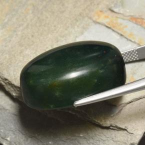 Eliotropio naturale verde da 42,77 ct, taglio ovale, opaco