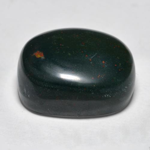 Eliotropio naturale verde da 22,33 ct, taglio ovale, opaco