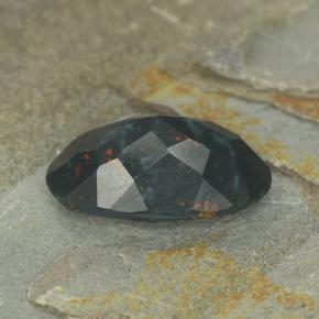 Eliotropio naturale verde da 3,97 ct, taglio ovale, opaco