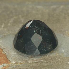 Eliotropio naturale verde da 9,32 ct, taglio rotondo, opaco