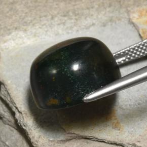 Eliotropio naturale verde da 15,88 ct, taglio rotondo, opaco