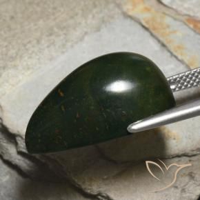 Pietra del sangue Multicolore naturale da 16.35 ct, Forma a pera, Opaco