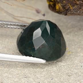 Eliotropio naturale verde da 6,33 ct, taglio ovale, opaco
