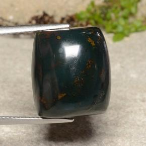 Pietra del sangue Verde maculato naturale da 28.22 ct, Forma fantasia, Opaco