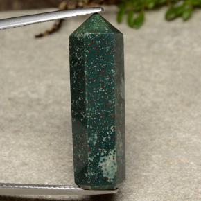 Eliotropio naturale verde da 18,43 ct, forma fantasia, opaco