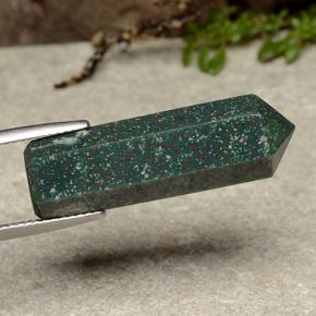 Eliotropio naturale verde da 18,43 ct, forma fantasia, opaco