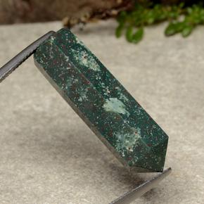 Eliotropio naturale verde da 18,43 ct, forma fantasia, opaco