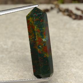 Eliotropio naturale multicolore da 9,44 ct, forma fantasia, opaco