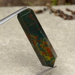 Eliotropio naturale multicolore da 9,44 ct, forma fantasia, opaco