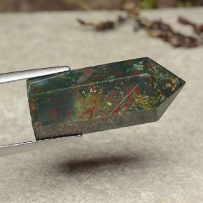 Eliotropio naturale multicolore da 14,34 ct, forma fantasia, opaco