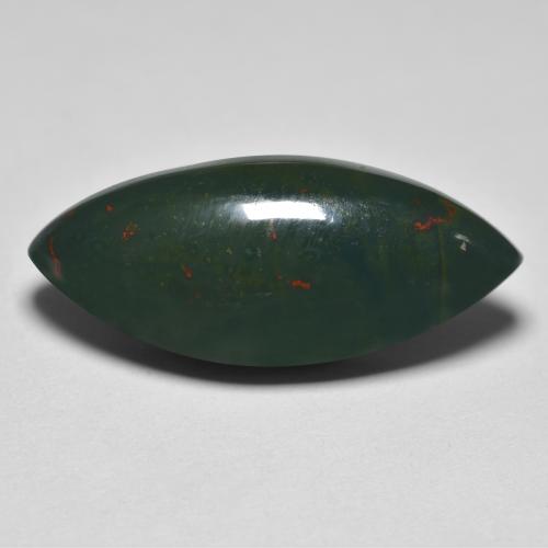 Eliotropio naturale verde da 12,74 ct, marchesa, opaco