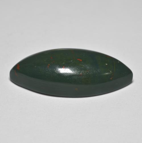 Eliotropio naturale verde da 12,74 ct, marchesa, opaco