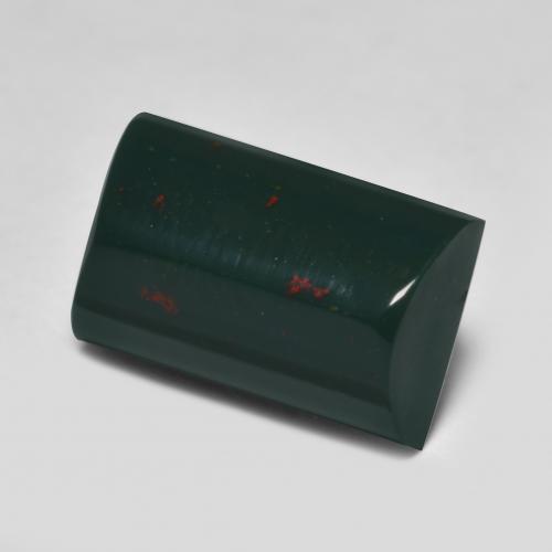 Pietra del sangue Verde scuro naturale da 4.00 ct, Taglio a baguette, Opaco