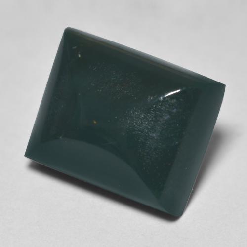 Eliotropio naturale verde da 6,92 ct, baguette, opaco