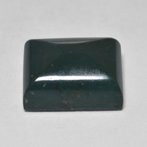 Eliotropio naturale verde da 6,92 ct, baguette, opaco