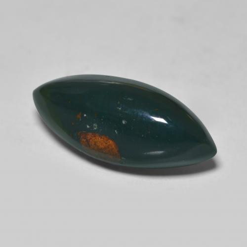 Eliotropio naturale verde da 6,71 ct, marchesa, opaco