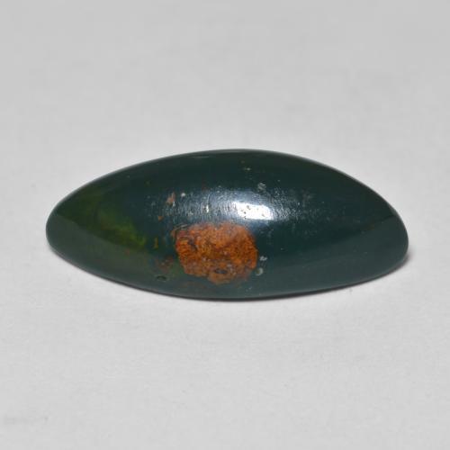 Eliotropio naturale verde da 6,71 ct, marchesa, opaco