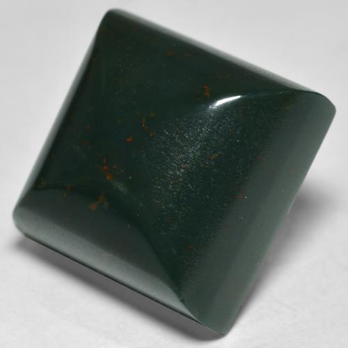 Eliotropio naturale verde da 19,49 ct, quadrato, opaco