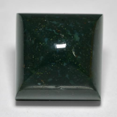 Eliotropio naturale verde da 14,70 ct, quadrato, opaco