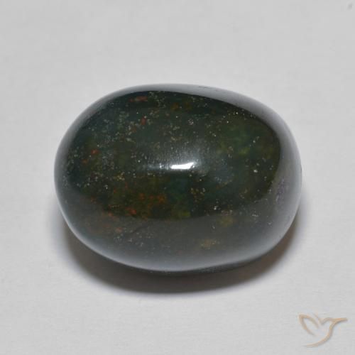 Pietra del sangue Multicolore naturale da 15.31 ct, Ovale, Opaco
