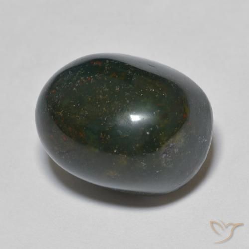 Pietra del sangue Multicolore naturale da 15.31 ct, Ovale, Opaco