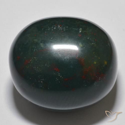Pietra del sangue Multicolore naturale da 34.30 ct, Ovale, Opaco