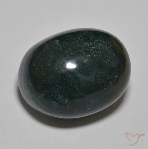 Pietra del sangue Multicolore naturale da 25.67 ct, Ovale, Opaco