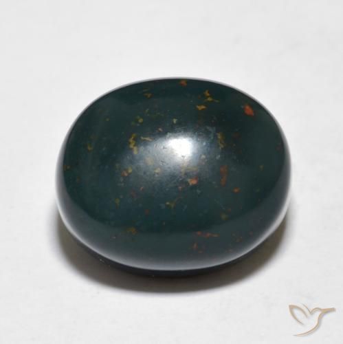 10.93ct Naturale Multicolore Pietra del sangue, Ovale, Opaco