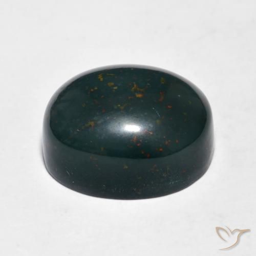 Pietra del sangue Multicolore naturale da 10.93 ct, Ovale, Opaco
