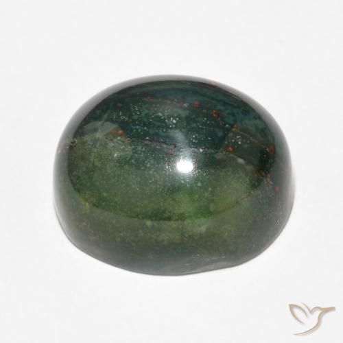 Pietra del sangue Multicolore naturale da 14.34 ct, Ovale, Opaco