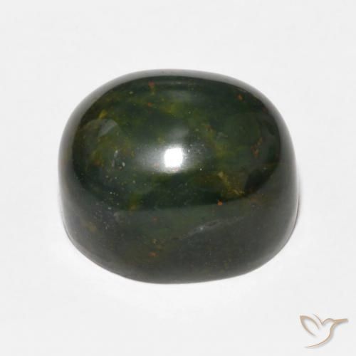 Pietra del sangue Verde medio naturale da 13.69 ct, Ovale, Opaco