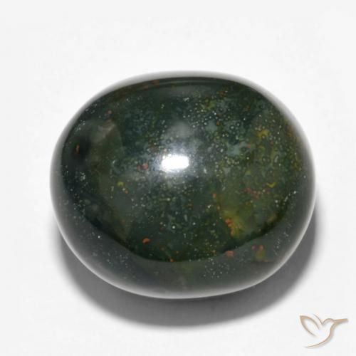 Pietra del sangue Multicolore naturale da 28.48 ct, Ovale, Opaco