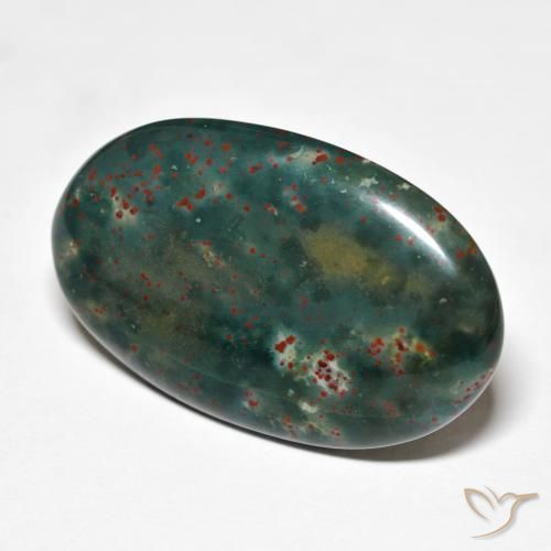 Pietra del sangue Multicolore naturale da 21.79 ct, Ovale, Opaco