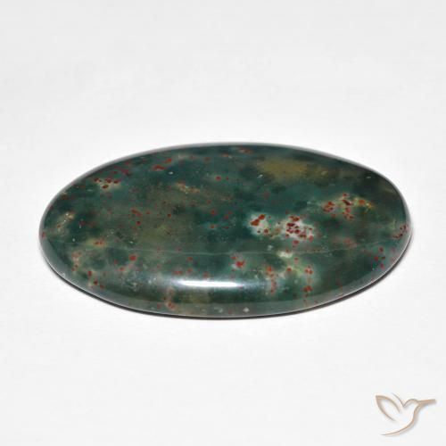 Pietra del sangue Multicolore naturale da 21.79 ct, Ovale, Opaco