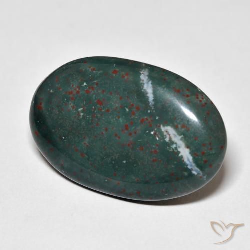 Pietra del sangue Multicolore naturale da 21.03 ct, Ovale, Opaco