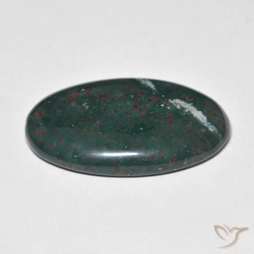 Pietra del sangue Multicolore naturale da 21.03 ct, Ovale, Opaco