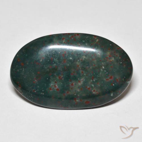 Pietra del sangue Multicolore naturale da 18.31 ct, Ovale, Opaco